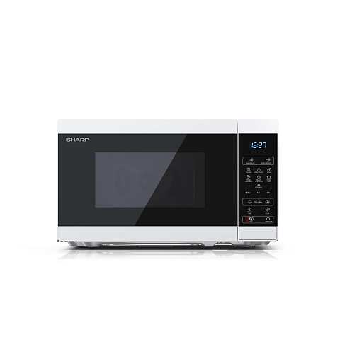 Sharp YC-MS02E-W Mikrowelle Schwarz, Weiß Solo-Mikrowelle Arbeitsplatte 20 l 800 W