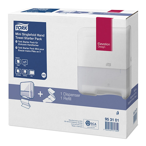 Tork 953101 Papierhandtuchspender Blattpapier-Handtuchspender Weiß