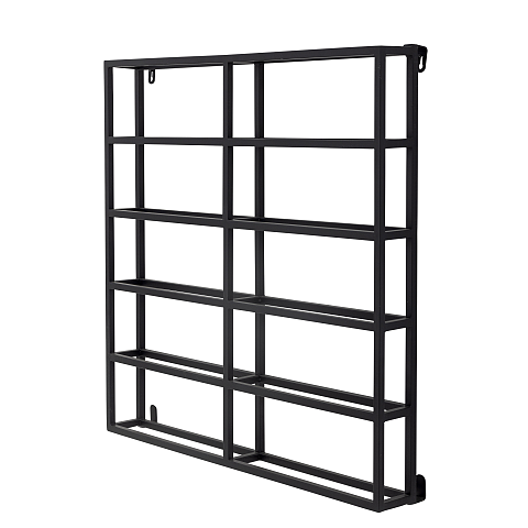 Bloomingville Magne Weinregal, Schwarz, Metall