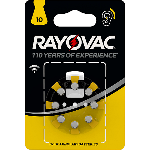 Rayovac 04610 745 418 Haushaltsbatterie Einwegbatterie 10, PR70 Zink-Luft