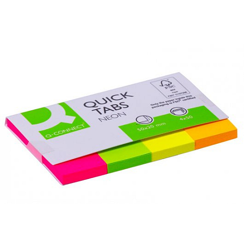 Q-CONNECT KF01226 Selbstklebendes Etikett Gemischte Farben