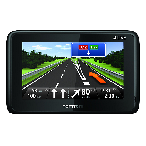 TomTom GO LIVE 1000 Europe Navigationssystem Tragbar / Fixiert 10,9 cm (4.3") Touchscreen 220 g Schwarz