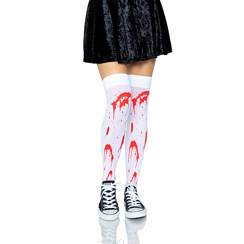 Leg Avenue 6675_06222 Strumpfhose/Strumpf Rot, Weiß
