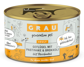 Grau 8872 Hunde-Dosenfutter Brokkoli, Pastinake, Geflügel Adult 200 g