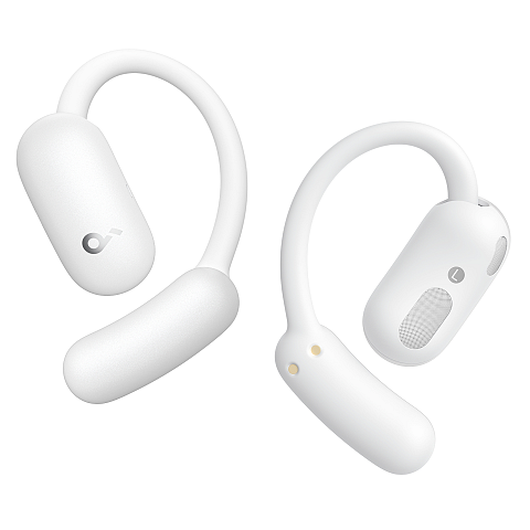 Soundcore AeroFit 2 Kopfhörer Kabellos Offene Ohren Anrufe/Musik/Sport/Alltag Bluetooth Weiß