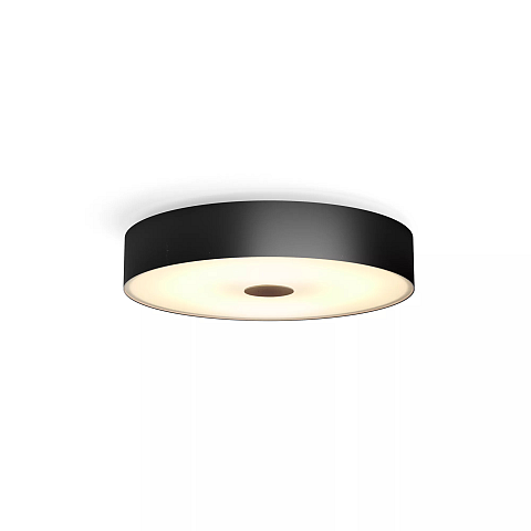 Philips Hue White ambience Fair Deckenleuchte schwarz + Dimmschalter