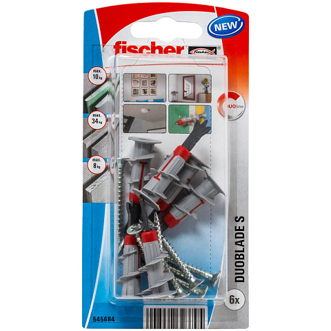 Fischer 545684 Schraubanker/Dübel 6 Stück(e) 44 mm