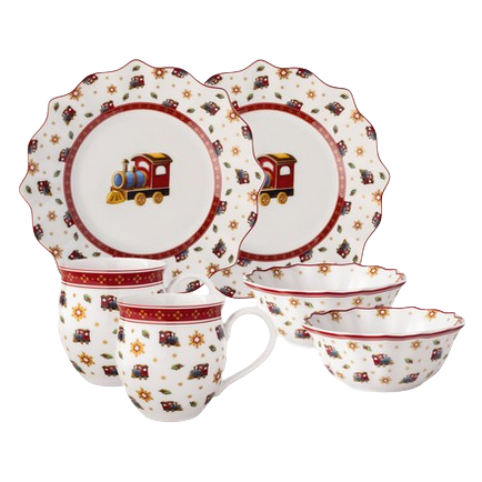 Villeroy & Boch 1485857288 Geschirrset 6 Stück(e) Porzellan Mehrfarbig