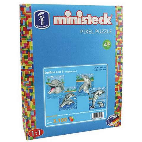 Ministeck Dolphins with Background 4in1 - XL Box - 3100pcs