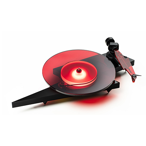 Pro-Ject AC/DC Turntable Audio-Plattenspieler mit Riemenantrieb Schwarz, Rot