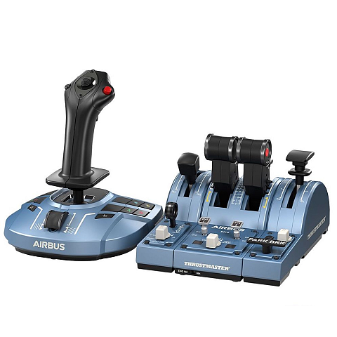 Thrustmaster TCA Captain Pack X Airbus Edition Schwarz, Grau USB Joystick + Motorsteuerungshebel Analog PC, Xbox