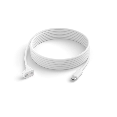 Philips Hue Secure Camera USB-C Stromversorgungskabel, 3 m, weiß
