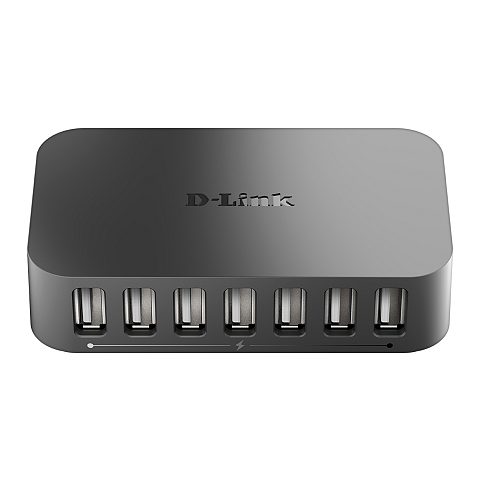 D-Link DUB-H7 USB 2.0 Type-B 480 Mbit/s Schwarz