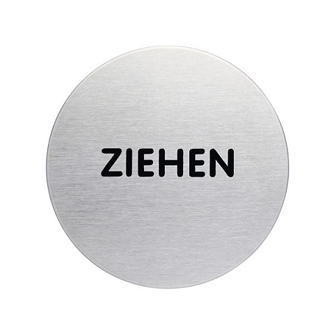 Durable 490161 Selbstklebendes Hinweisschild Metall Silber