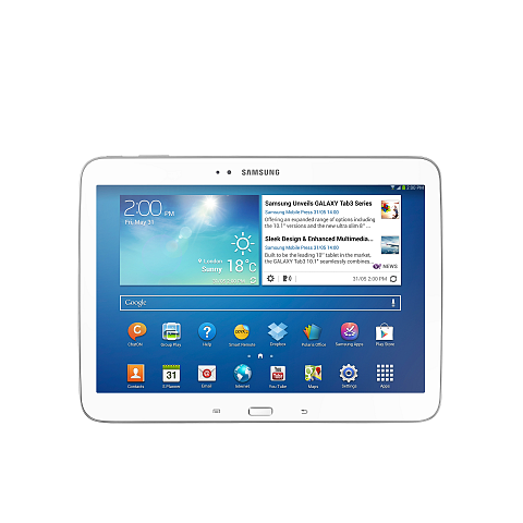 Samsung Galaxy Tab 3 10.1 4G Intel Atom® LTE 16 GB 25,6 cm (10.1") 1 GB Wi-Fi 4 (802.11n) Android Weiß