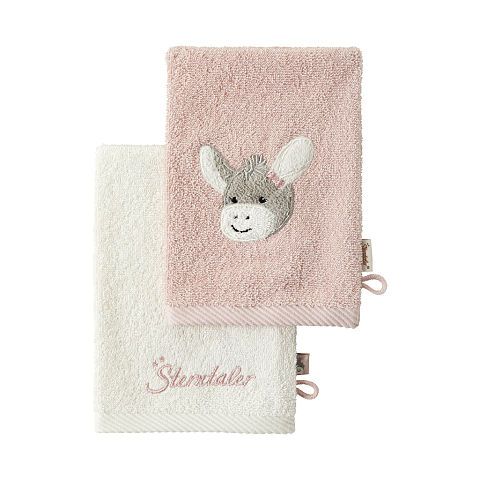 Sterntaler 7202318 Babyhandtuch Pink, Weiß Baumwolle 2 Stück(e)