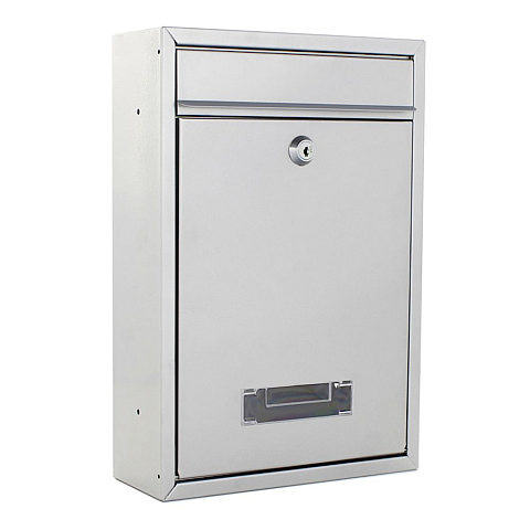 Rottner T02943 Briefkasten Silber Wandmontierter Briefkasten Stahl