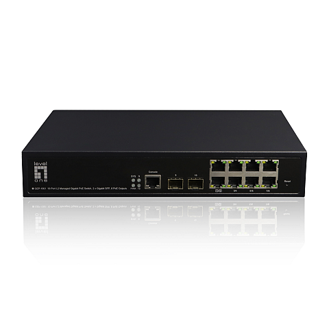 LevelOne GEP-1061 Netzwerk-Switch Managed L2 Gigabit Ethernet (10/100/1000) Power over Ethernet (PoE) Schwarz