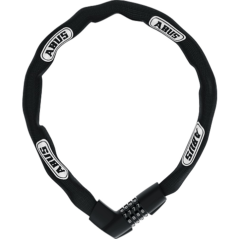 ABUS 48566 Fahrradschloss Schwarz, Weiß 850 mm Kettenschloss