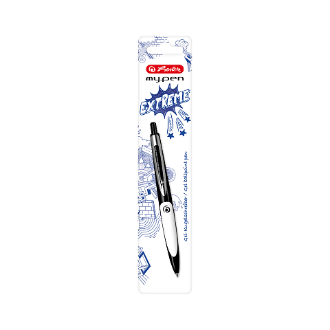 Herlitz my.pen Schwarz Clip-on-Einziehkugelschreiber 1 Stück(e)