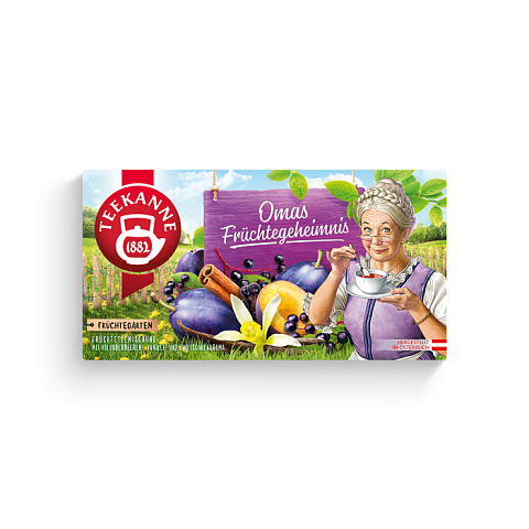 Teekanne Omas Früchtegeheimnis Früchtetee