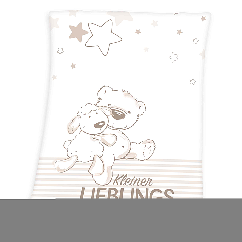 HERDING 1440208014 Überwurfdecke 750 x 1000 cm Polyester Beige, Blau, Rose