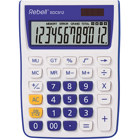 Rebell SDC912 Taschenrechner Desktop Einfacher Taschenrechner Violett