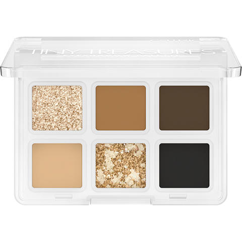 CATRICE Tiny Treasures Eyeshadow Palette Lidschatten 010 Everyday Essentials Matte, Metallisch, Schimmer