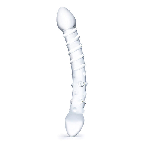 Glas Toys Double Trouble Doppeldildo Transparent 230 mm 2,5 cm