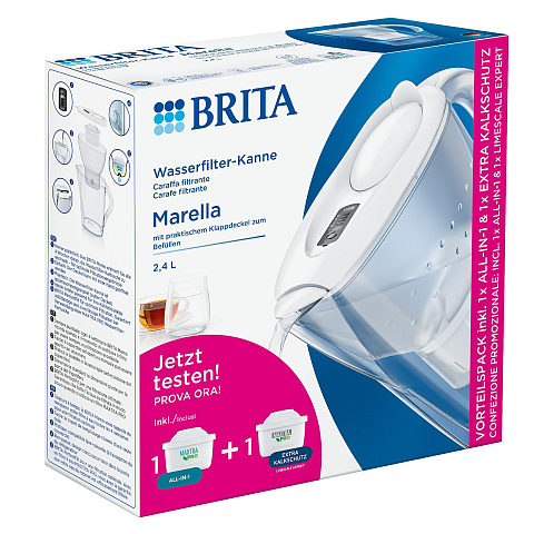 Brita Marella Manueller Wasserfilter 2,4 l Weiß