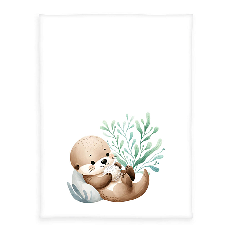 HERDING 1440223014 Bettdecke für Babys Weiß 75 x 100 cm Junge/Mädchen