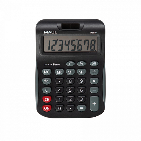 MAUL MJ 550 Taschenrechner Tasche Display-Rechner Schwarz