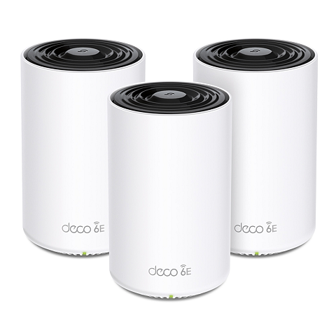 TP-Link Deco XE75 Pro (3-pack) Tri-Band (2,4 GHz/5 GHz/6 GHz) Wi-Fi 6E (802.11ax) Weiß Intern