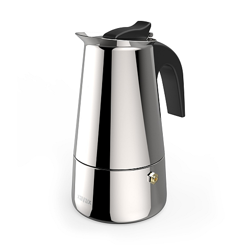 Xavax Barista Mokka-Kanne 0,2 l Schwarz, Edelstahl