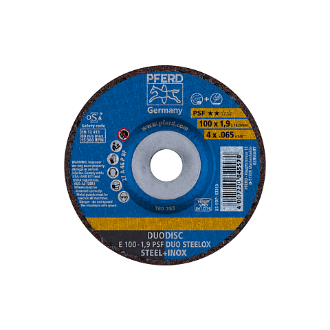 PFERD E 100-1,9 PSF DUO STEELOX/16,0 Winkelschleifer-Zubehör