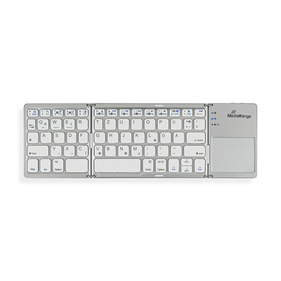 MediaRange MROS133 Tastatur Büro Bluetooth QWERTZ Silber