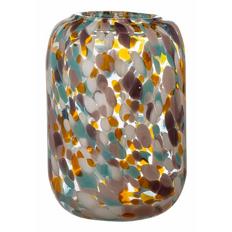 Bloomingville Vidia Vase Zylinderförmige Vase Glas Mehrfarbig