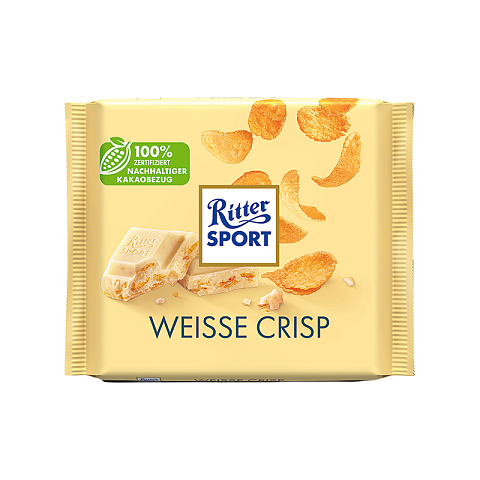 Ritter Sport Weisse + Crisp Weiße Schokolade 100 g