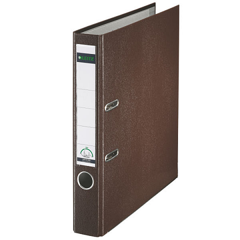 Leitz 180° Plastic Lever Arch File Ringmappe A4 Braun
