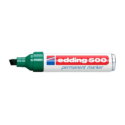 Edding 500 Permanent-Marker Meißel Grün 10 Stück(e)