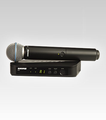 Shure BLX24/B58 Schwarz Bühnen-/Auftrittsmikrofon