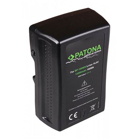PATONA V-Mount Akku wie BP-190WS, 13200mAh, 14.4V