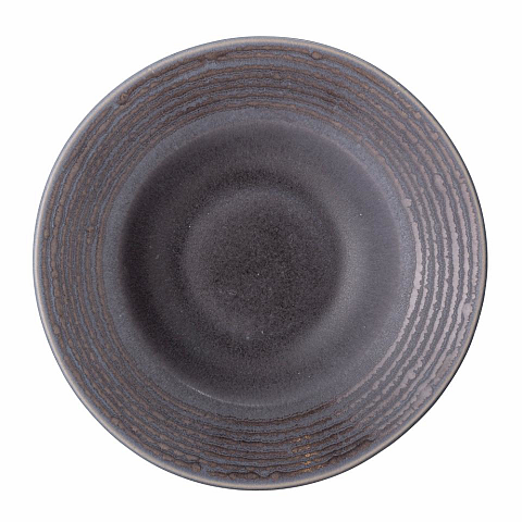 Bloomingville 82050117 Teller Pastateller Rund Steingut Grau