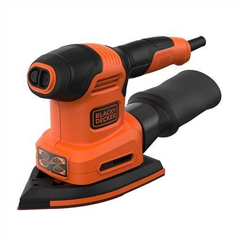 Black & Decker BEW200K Multischleifer 12000 RPM Schwarz, Orange