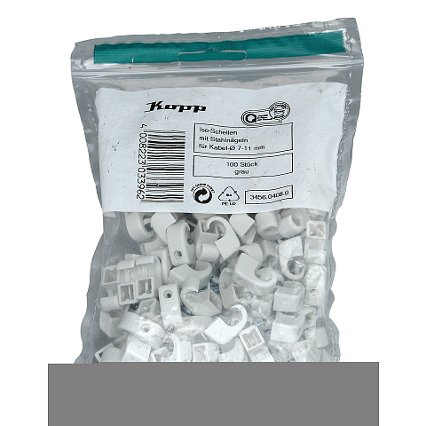 Kopp 345604080 Kabelklammer Grau 100 Stück(e)