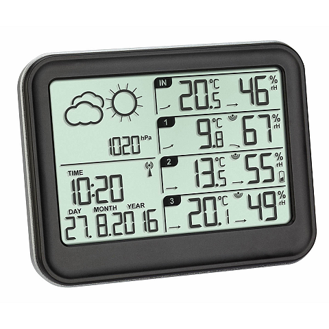 TFA-Dostmann 35.1142 Schwarz LCD Akku