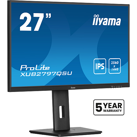 iiyama ProLite XUB2797QSU-B2 Computerbildschirm 68,6 cm (27") 2560 x 1440 Pixel Quad HD LED Schwarz