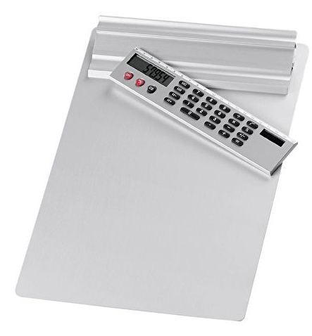 Wedo 57 954 Klemmbrett A4 Aluminium