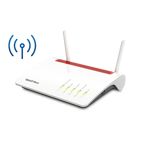 Box FRITZ! 6890 LTE WLAN-Router Gigabit Ethernet Dual-Band (2,4 GHz/5 GHz) 4G Schwarz, Rot, Weiß