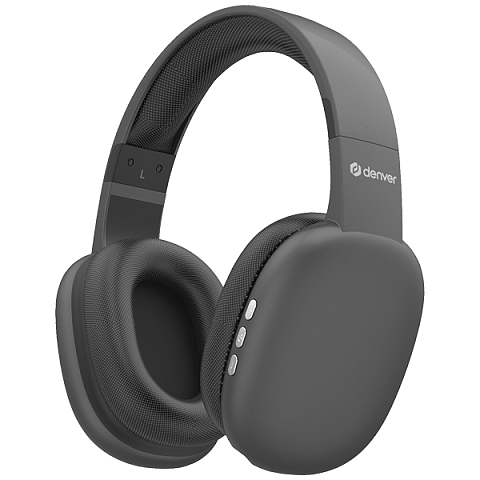 Denver BTH-252 Kopfhörer & Headset Kabellos Handgeführt Anrufe/Musik/Sport/Alltag Bluetooth Grau